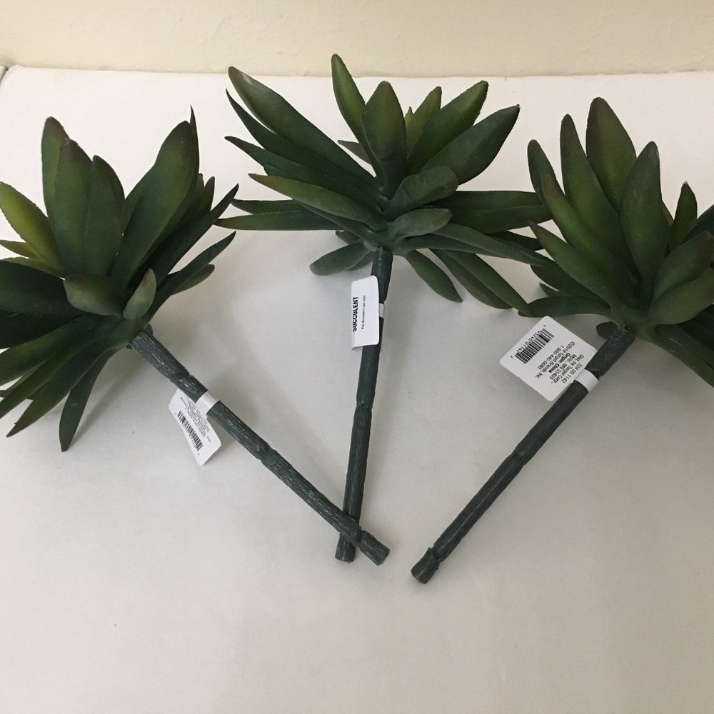 3 Hearth & Hand Faux Succulent Stem Leaves - Picture 5 of 5